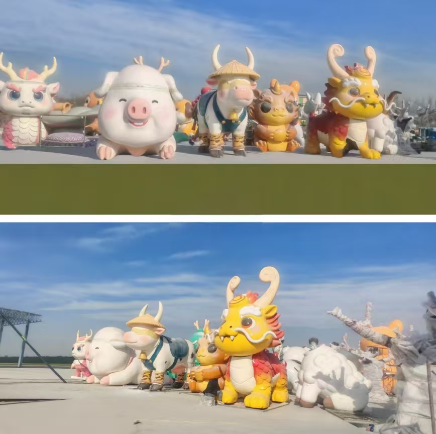 Скульптуры из стеклопластика живо