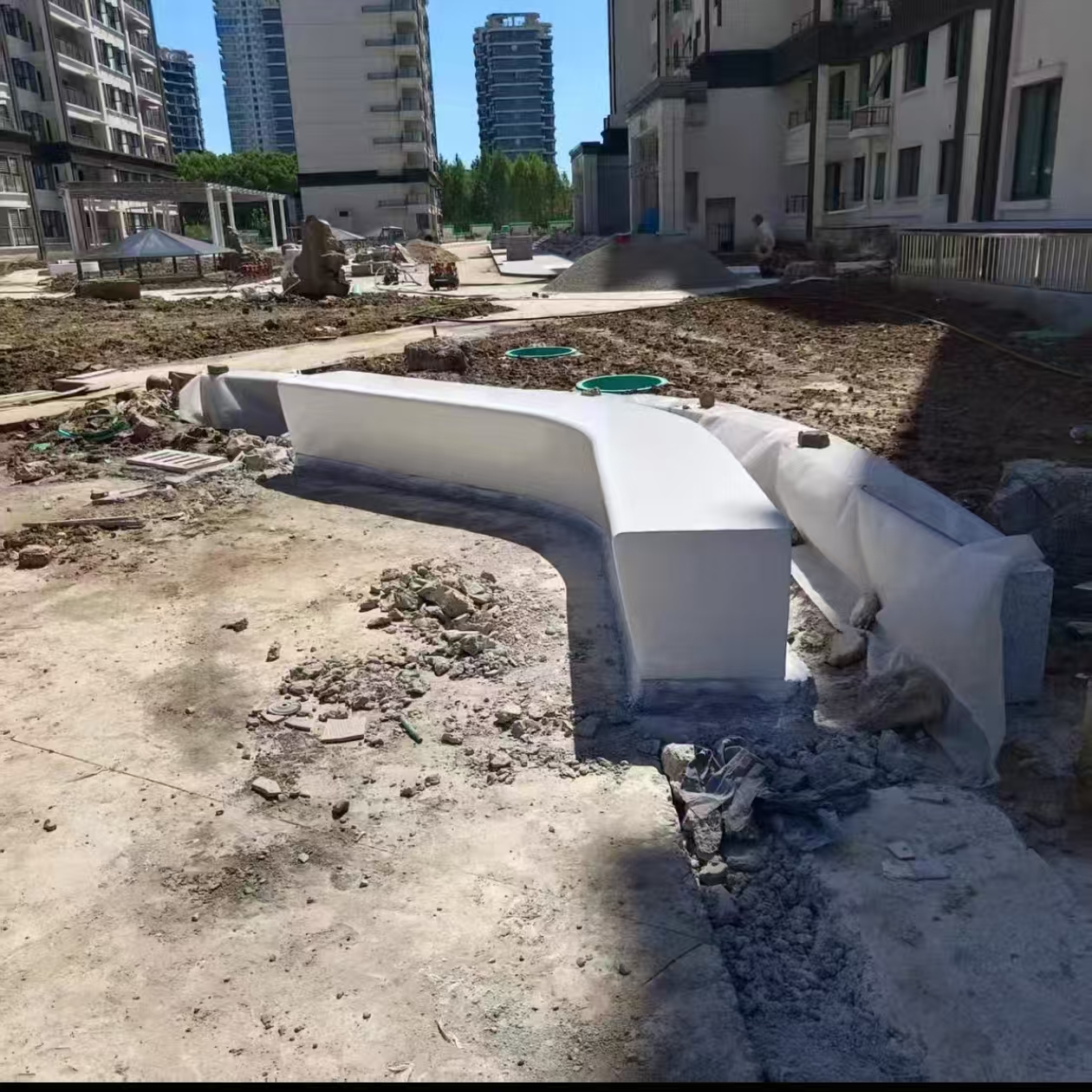 玻璃钢体育场坐凳